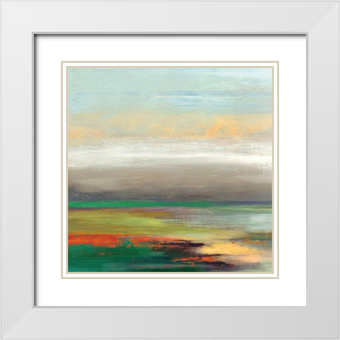 Tribute II White Modern Wood Framed Art Print with Double Matting by Reeves, Tom