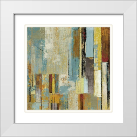 Tribeca II White Modern Wood Framed Art Print with Double Matting by Reeves, Tom