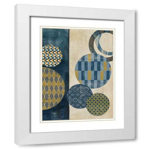 Harmony I White Modern Wood Framed Art Print with Double Matting by Reeves, Tom