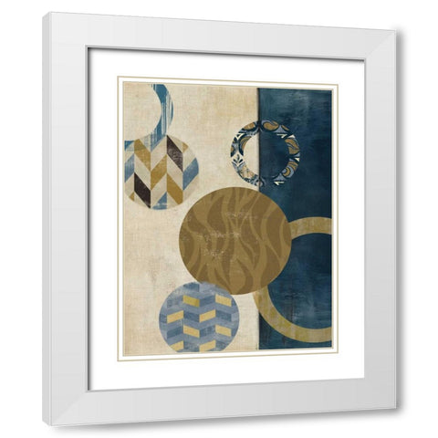 Harmony II White Modern Wood Framed Art Print with Double Matting by Reeves, Tom