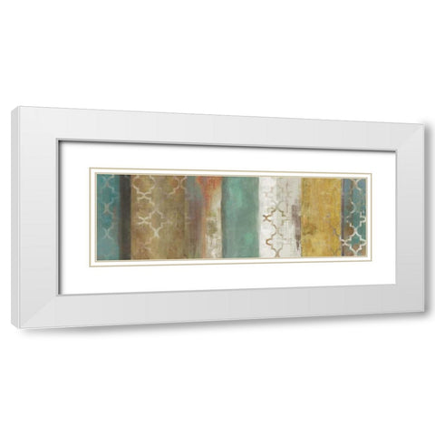 Progression II White Modern Wood Framed Art Print with Double Matting by Reeves, Tom