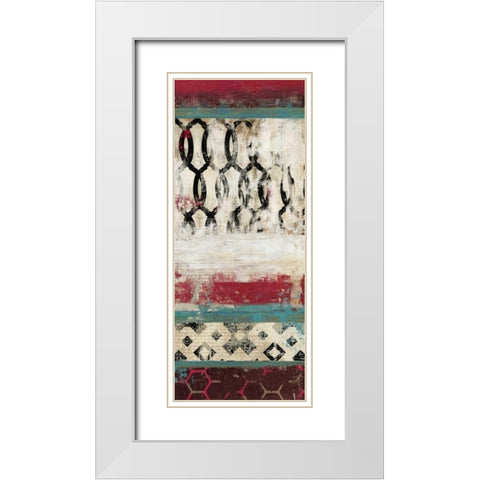 Nouveau I White Modern Wood Framed Art Print with Double Matting by Reeves, Tom