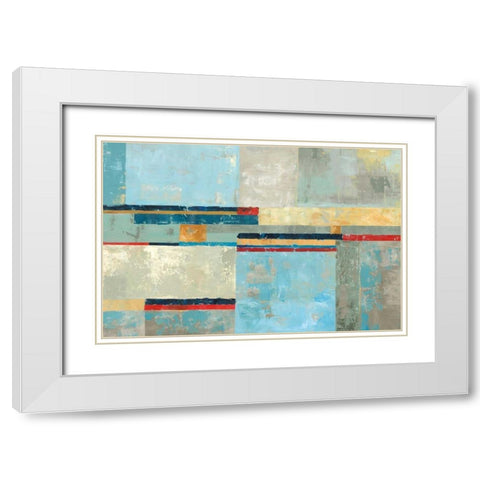Barcelona III White Modern Wood Framed Art Print with Double Matting by Reeves, Tom