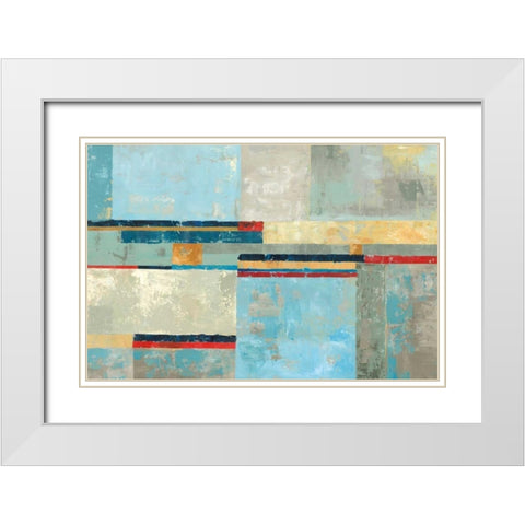Barcelona III White Modern Wood Framed Art Print with Double Matting by Reeves, Tom