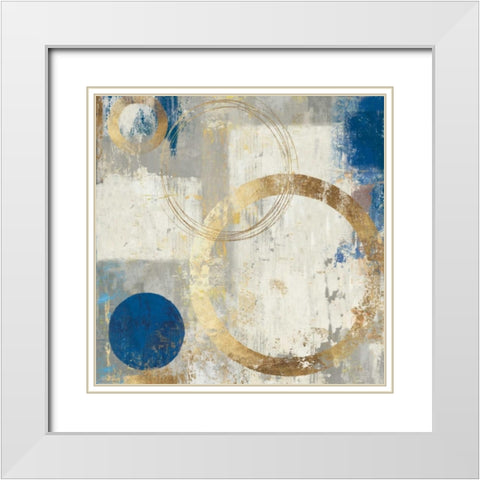 Tune II White Modern Wood Framed Art Print with Double Matting by Reeves, Tom