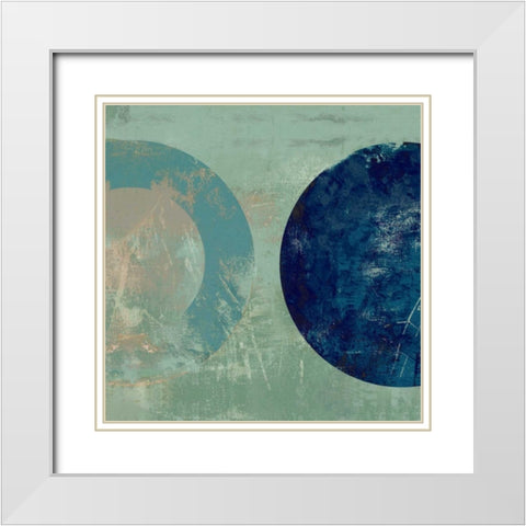 Odeon IV White Modern Wood Framed Art Print with Double Matting by Reeves, Tom