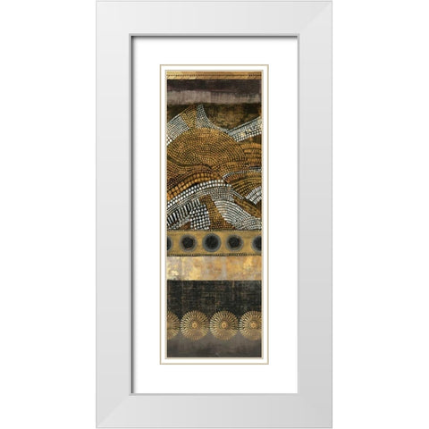 Art Nouveau I White Modern Wood Framed Art Print with Double Matting by Reeves, Tom