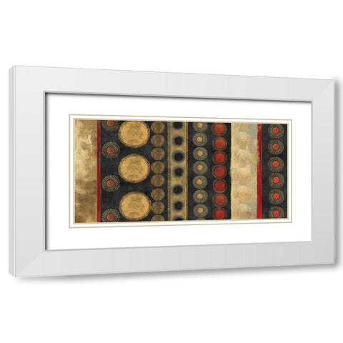 Gold Klimt White Modern Wood Framed Art Print with Double Matting by Reeves, Tom