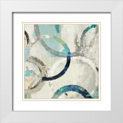 Rio I White Modern Wood Framed Art Print with Double Matting by Reeves, Tom