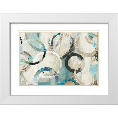 Rio III White Modern Wood Framed Art Print with Double Matting by Reeves, Tom