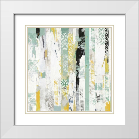 Spring I White Modern Wood Framed Art Print with Double Matting by Reeves, Tom