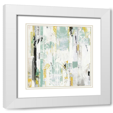 Spring II White Modern Wood Framed Art Print with Double Matting by Reeves, Tom