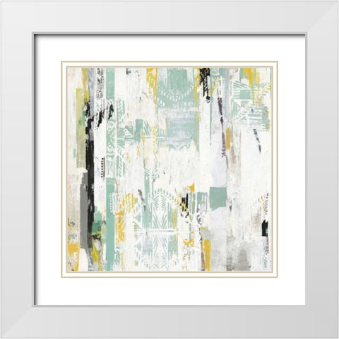 Spring II White Modern Wood Framed Art Print with Double Matting by Reeves, Tom