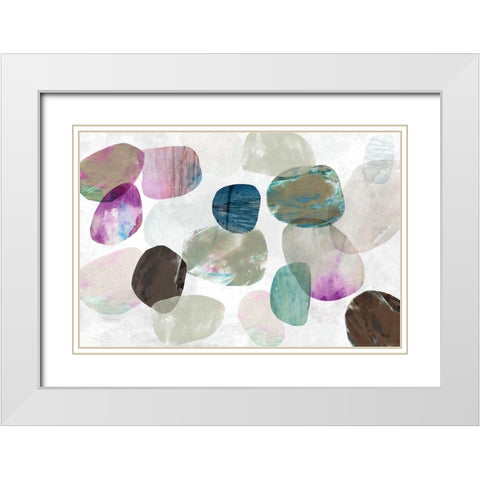 Marble I White Modern Wood Framed Art Print with Double Matting by Reeves, Tom