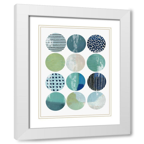Octave I White Modern Wood Framed Art Print with Double Matting by Reeves, Tom
