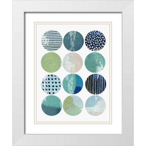 Octave I White Modern Wood Framed Art Print with Double Matting by Reeves, Tom