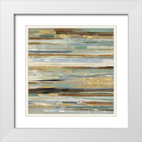 Plank White Modern Wood Framed Art Print with Double Matting by Reeves, Tom