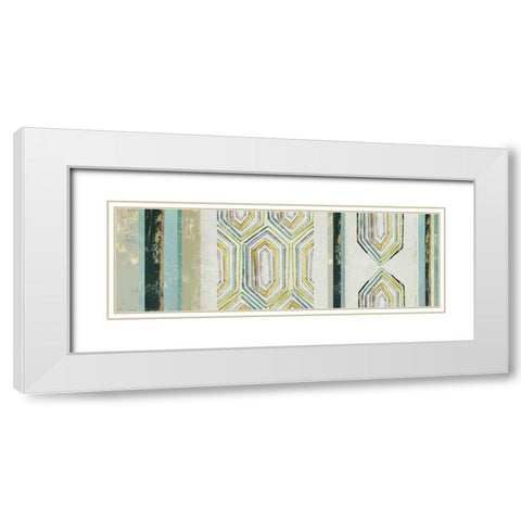 Mohawk Panel I White Modern Wood Framed Art Print with Double Matting by Reeves, Tom