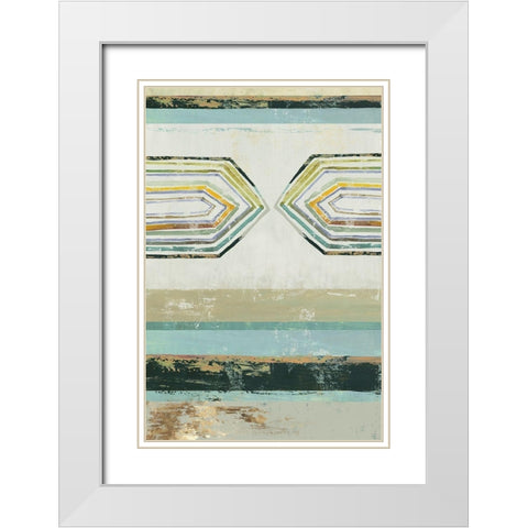 Solitude II White Modern Wood Framed Art Print with Double Matting by Reeves, Tom