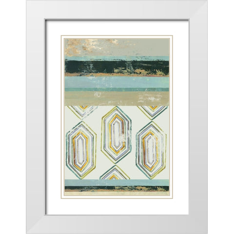 Solitude III White Modern Wood Framed Art Print with Double Matting by Reeves, Tom