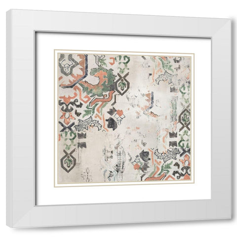 Oriental Rug I  White Modern Wood Framed Art Print with Double Matting by Reeves, Tom