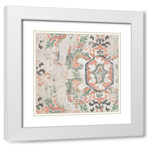 Oriental Rug II  White Modern Wood Framed Art Print with Double Matting by Reeves, Tom