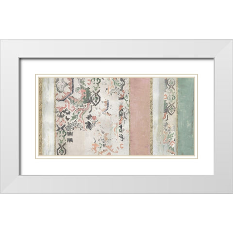 Golden Rug II  White Modern Wood Framed Art Print with Double Matting by Reeves, Tom