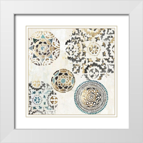 Rounded II  White Modern Wood Framed Art Print with Double Matting by Reeves, Tom