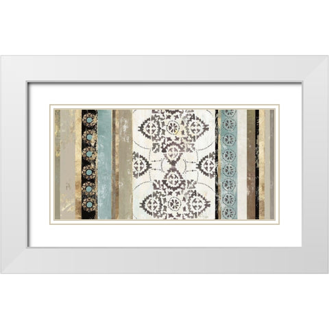 Modernized I  White Modern Wood Framed Art Print with Double Matting by Reeves, Tom
