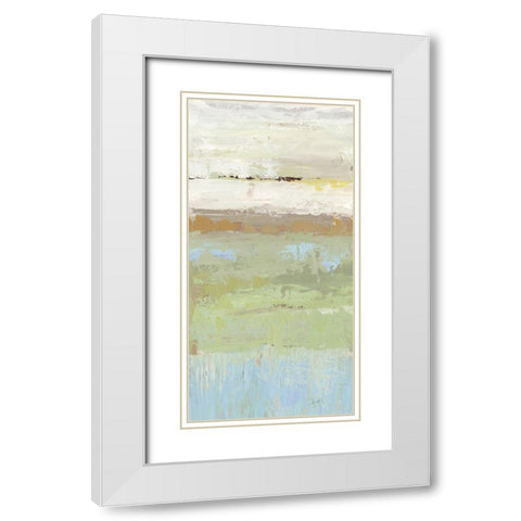 Enclosure I  White Modern Wood Framed Art Print with Double Matting by Reeves, Tom