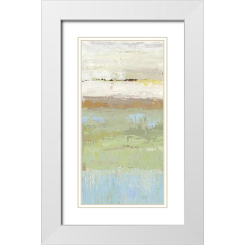 Enclosure I  White Modern Wood Framed Art Print with Double Matting by Reeves, Tom