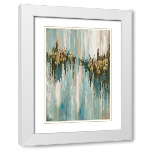 Moonlight Drive  White Modern Wood Framed Art Print with Double Matting by Reeves, Tom