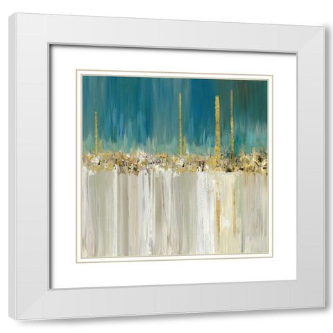 Shine A Light II White Modern Wood Framed Art Print with Double Matting by Reeves, Tom