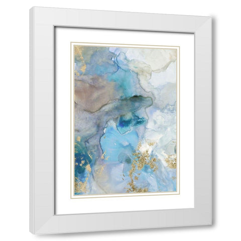 Emerald Pool II  White Modern Wood Framed Art Print with Double Matting by Reeves, Tom