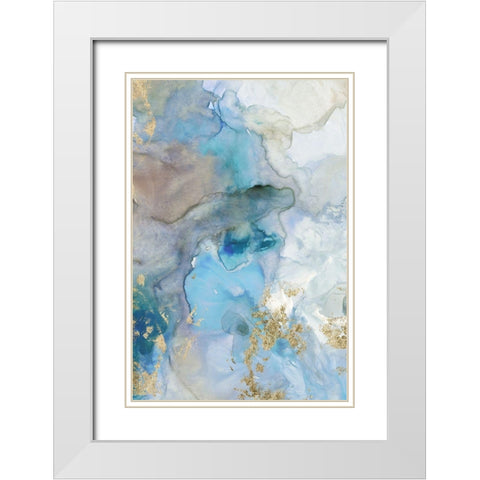 Emerald Pool II  White Modern Wood Framed Art Print with Double Matting by Reeves, Tom