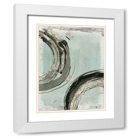 Consistent I  White Modern Wood Framed Art Print with Double Matting by Tom Reeves