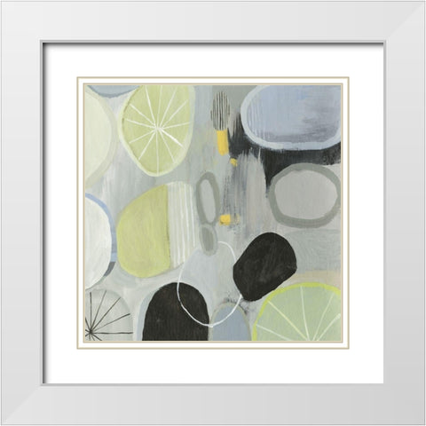 Balance Act I  White Modern Wood Framed Art Print with Double Matting by Tom Reeves