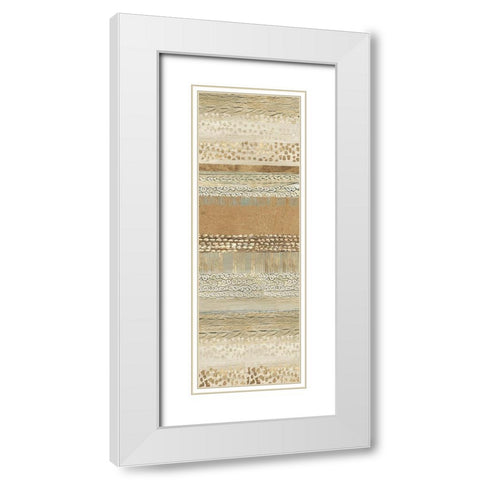 Placidity I White Modern Wood Framed Art Print with Double Matting by Reeves, Tom