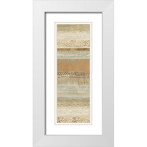 Placidity I White Modern Wood Framed Art Print with Double Matting by Reeves, Tom