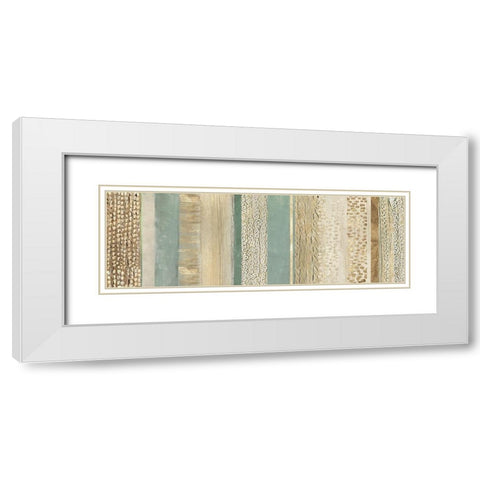 Placidity III White Modern Wood Framed Art Print with Double Matting by Reeves, Tom