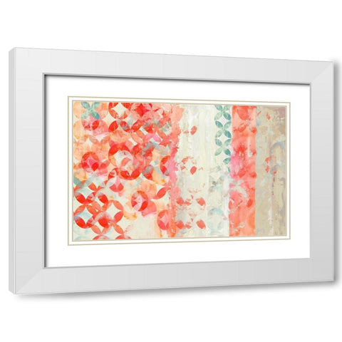 Valentine I White Modern Wood Framed Art Print with Double Matting by Reeves, Tom