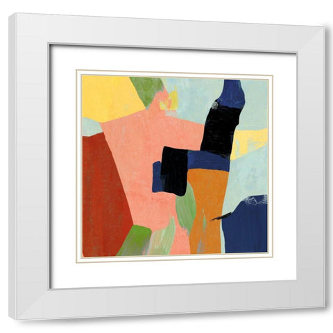 Buoyant II White Modern Wood Framed Art Print with Double Matting by Reeves, Tom