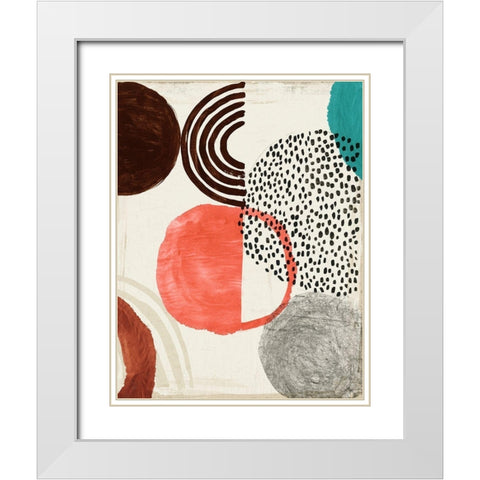 Chipper I White Modern Wood Framed Art Print with Double Matting by Reeves, Tom