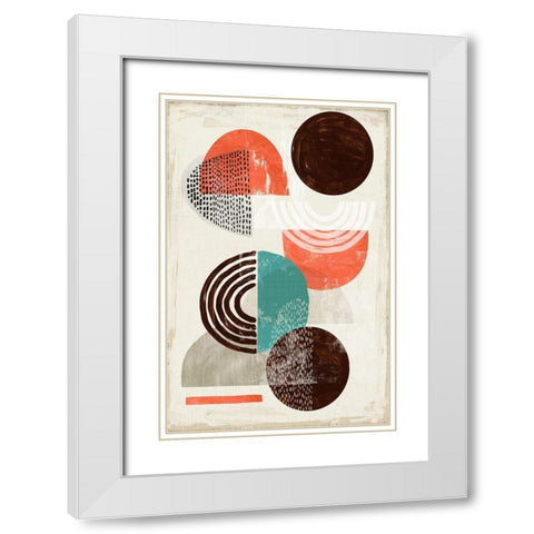 Chipper II White Modern Wood Framed Art Print with Double Matting by Reeves, Tom