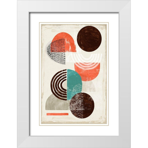 Chipper II White Modern Wood Framed Art Print with Double Matting by Reeves, Tom