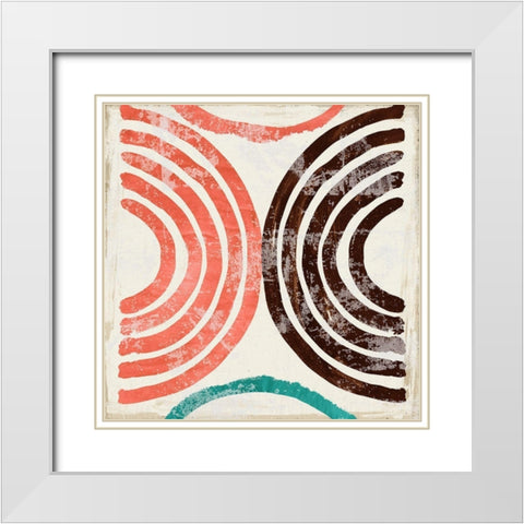 Chipper III White Modern Wood Framed Art Print with Double Matting by Reeves, Tom
