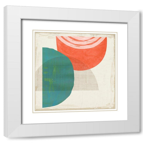 Chipper IV White Modern Wood Framed Art Print with Double Matting by Reeves, Tom