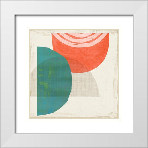Chipper IV White Modern Wood Framed Art Print with Double Matting by Reeves, Tom