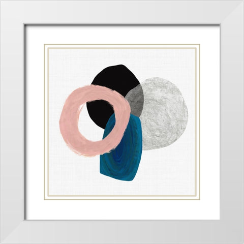Gathering White Modern Wood Framed Art Print with Double Matting by Reeves, Tom