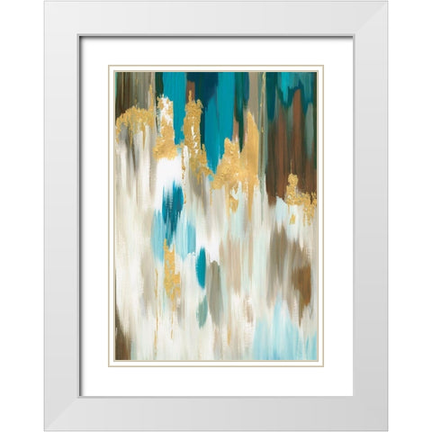 Seaway White Modern Wood Framed Art Print with Double Matting by Reeves, Tom